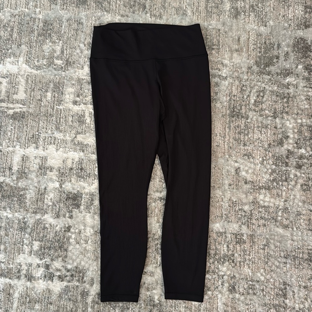 Athleta Ribbed Black Leggings